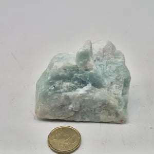 Rough Amazonite Specimen: Natural Healing Crystal Home Decor