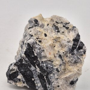 Raw Quartz with Black Tourmaline | Protection & Cleansing Crystal