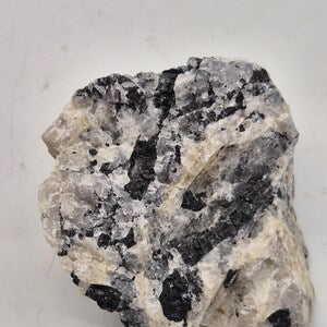 Raw Quartz with Black Tourmaline | Protection & Cleansing Crystal