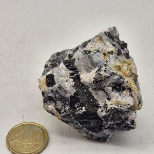 Raw Quartz with Black Tourmaline | Protection & Cleansing Crystal