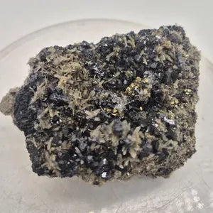 Galena Quartz Chalcopyrite Cluster | Bulgarian Mineral Specimen