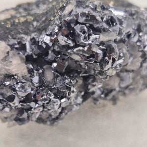 Galena Pyrite Calcite Cluster | Bulgarian Mineral Specimen