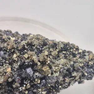 Galena Pyrite Calcite Cluster | Bulgarian Mineral Specimen