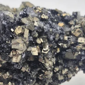 Galena Pyrite Calcite Cluster | Bulgarian Mineral Specimen