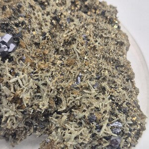 Galena Chalcopyrite Quartz Points Pyrite Cluster | Bulgarian Mineral Specimen