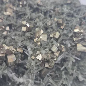 Galena Pyrite Quartz Points Cluster | Bulgarian Mineral Specimen