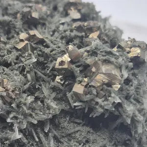 Galena Pyrite Quartz Points Cluster | Bulgarian Mineral Specimen