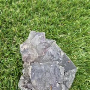 Raw Fluorite Cubes Mineral Specimen – Natural Cubic Greek Crystal