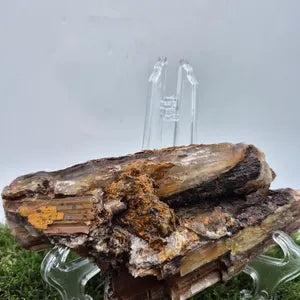 Selenite with Iron Oxidation – Raw Greek Crystal, Rare Mineral Specimen