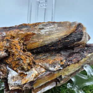 Selenite with Iron Oxidation – Raw Greek Crystal, Rare Mineral Specimen