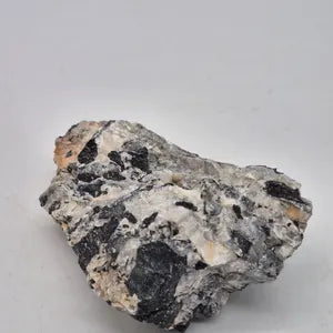 Raw Quartz with Black Tourmaline | Protection & Cleansing Crystal