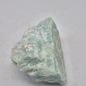 Rough Amazonite Specimen: Natural Healing Crystal Home Decor