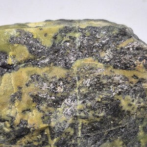 Serpentine, Galena & Pyrite Crystal Specimen: Natural Mineral Collector's Stone
