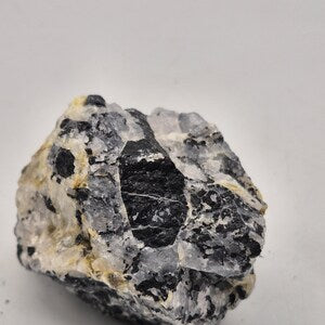 Raw Quartz with Black Tourmaline | Protection & Cleansing Crystal