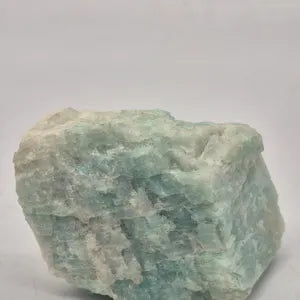 Rough Amazonite Specimen: Natural Healing Crystal Home Decor
