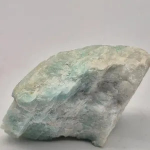 Rough Amazonite Specimen: Natural Healing Crystal Home Decor
