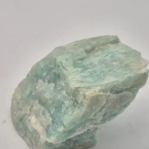 Rough Amazonite Specimen: Natural Healing Crystal Home Decor