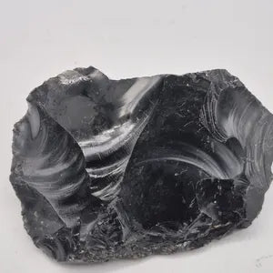Raw Black Obsidian, Collector's Piece Rough Black Mineral