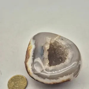 Natural Agate with Quartz Geode – Crystal Mineral Specimen