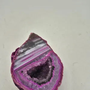 Pink Agate with Amethyst Geode – Natural Crystal, Collector’s Mineral