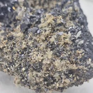 Galena Quartz Chalcopyrite Cluster | Bulgarian Mineral Specimen