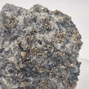 Galena Chalcopyrite Calcite Pyrite Cluster | Bulgarian Mineral Specimen