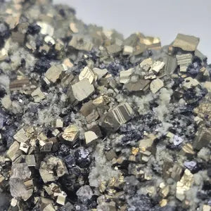 Galena Pyrite Calcite Cluster | Bulgarian Mineral Specimen