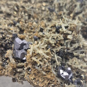 Galena Chalcopyrite Quartz Points Pyrite Cluster | Bulgarian Mineral Specimen