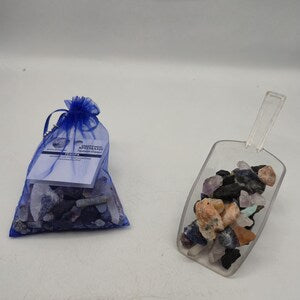 Crystal Talisman Pouch – 100g Chakra Healing Stones Set