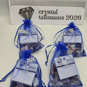 Crystal Talisman Pouch – 100g Chakra Healing Stones Set
