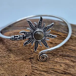 Tiger's Eye Crystal Silver Plated Bracelet