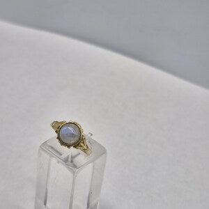 Moonstone Brass Adjustable Ring for Women