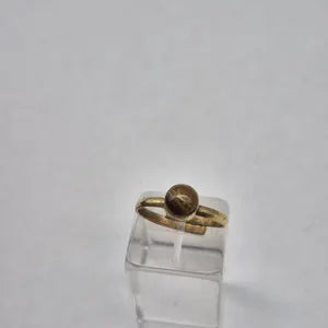 Tiger's Eye Crystal Brass Ring