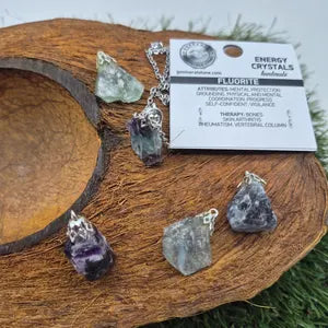 Αξεσουάρ από ακατέργαστο φυσικό φθορίτη από ατσάλι Θεραπευτικές κρυστάλλινες πέτρες Αξεσουάρ Zodiac Mineral Stone