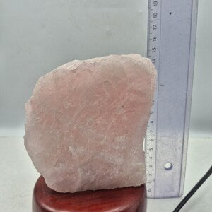 Raw Rose Quartz Lamp – Natural Pink Crystal Healing Home Decor