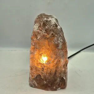 Raw Smoked Quartz Lamp – Natural Crystal Grounding Home Decor