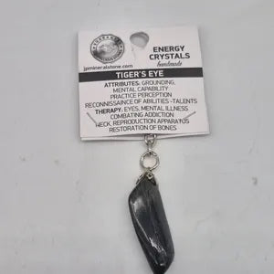 Polished Blue Tiger Eye Keychain – Blue Crystal Gemstone Accessory