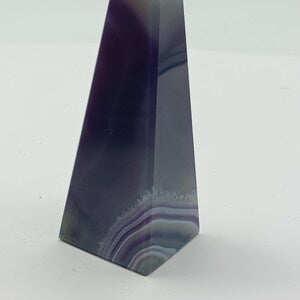 RARE Blue and White Tower Agate for HEALING, Protecting and Meditation