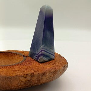 RARE Blue and White Tower Agate for HEALING, Protecting and Meditation