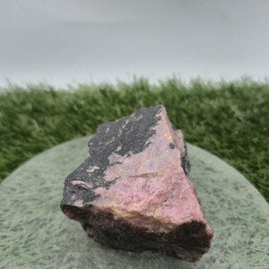 Raw Rhodonite Crystal Specimen - Raw Pink Stone for Emotional Balance