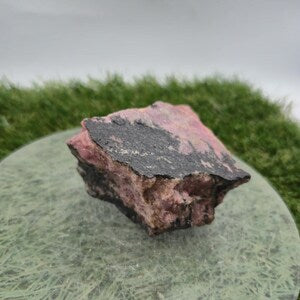Raw Rhodonite Crystal Specimen - Raw Pink Stone for Emotional Balance