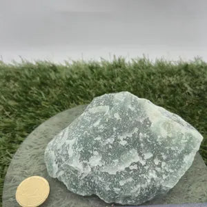 Raw Green Aventurine Crystal: Luck Stone, Heart Chakra Healing ( 397gr)