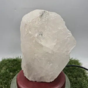 Transparent Quartz Crystal Lamp: Healing Chakra Light Decor