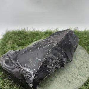 Rough Black Obsidian Crystal specimen - 825 gr