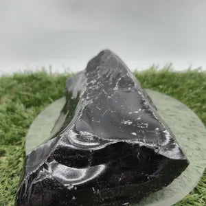 Rough Black Obsidian Crystal specimen - 825 gr