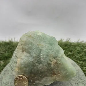 Raw Green Aventurine Crystal: Luck Stone, Heart Chakra Healing ( 382gr)