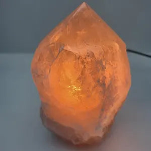 Raw Smokey Quartz Point Lamp - 2204 k : Natural Crystal Home Decor