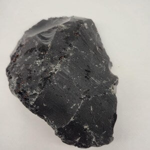Rough Black Obsidian Crystal: Protection Stone, Home Decor ( 1242gr )