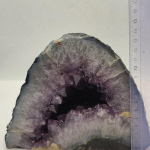 Large Amethyst Cathedral Geode – Deep Purple Crystal Cave