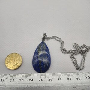 Lapi Lazuli Crystal Necklace, Lapis Lazuli Pendant
